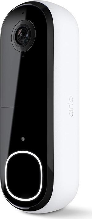 Video Doorbell 2K | 2nd Gen | Wireless/Wired Option, 2-Way Audio, Night Vision, Head to Toe Video View, Integrated Siren | Live Stream | Real Time Notifications |180 Deg Wide View, White