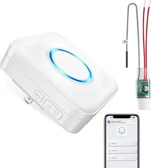Smart Doorbell Extender with Receiver Connects to Existing Hardwired Doorbell into Wireless Door Bell with 656 FT Range, 58 Chimes and 5 Volume Levels for Garage/Basement
