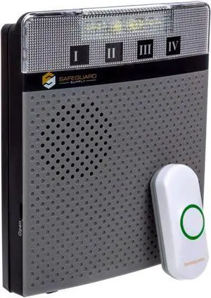 Supply Loud Doorbell Chime- 95dB LRA-D1000 Wireless Doorbell Long Range 1000', 915Mhz Penetrating Signal - 18 Melody Wireless Doorbell Battery Operated Strobe Kit For Home & Business