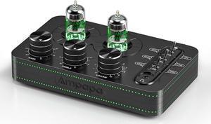 A1 Vacuum Tube Phono Preamp, Headphone Amp, Hi-Fi Audiophile Preamplifier for MM Turntable Record Player with Tone Control for Home Stereo Audio System