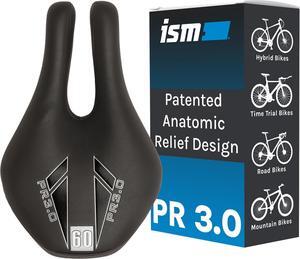 PR Series Noseless Bicycle Seat - Anatomic Relief Bicycle Saddle for Hybrid Bikes, Time Trial Bikes, Road Bikes, and Mountain Bikes - No Nose Bike Saddle for Reduced Numbness and Discomfort