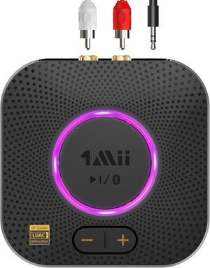 B06S+ Bluetooth 5.2 Receiver, HiFi Bluetooth Audio Adapter w/LDAC, aptx HD & aptx Low Latency, Long Range Hi-Res Audio with Volume Control, 3.5mm & RCA outputs, Easy Setup for Home Stereo System