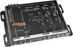 Crossover Car Audio EX3.5 STEREO 3 Way or 2 Way Electronic Crossover 9 Volts, 4 in 6 Out RCA Channels Car Sound Processor