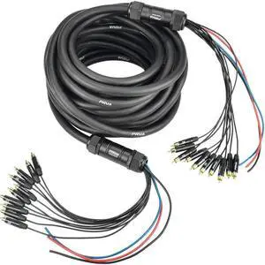 10RCA-50 Car Audio 50 Ft Medusa Cable 10 RCA Channels + 3 Power