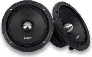 XTR XTX654 High Efficiency 6.5" Mid-Range Bullet Loudspeakers, 1400W Max Power, 350W RMS, 4 Ohm, 1.5" Voice Coil - Pro Car Audio Stereo, Midrange Speakers (Pair)