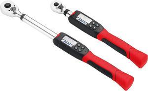 ARM601-34 3/8 & ½ Heavy Duty Digital Torque Wrench Combo Kit with Buzzer and LED Flash Notification  ISO 6789 Standards with Certificate of Calibration