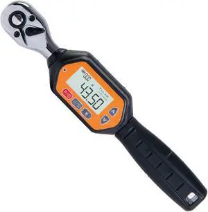 3/8 inch Digital Torque Wrench, 1.3-44.25 ft-lbs Range Accurate of Clockwise ±2% / Counterclockwise ± 2.5% LED and Buzzer Calibrated (15.93-531.04 in-lbs) (1.8 to 60 Nm)