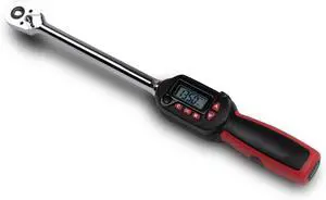 3/8 inch Digital Torque Wrench 5-99.5 ft-lbs (6.8-135 N-m) Torque Range ±2% Accuracy, LED and Buzzer Notification, Preset Memory, ISO 6789 Tested and Calibrated