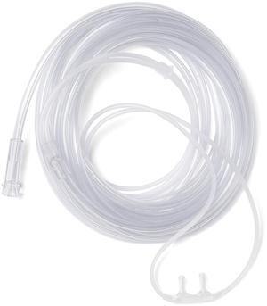 Soft-Touch Nasal Oxygen Cannula, Standard Connector, 14 ft Tubing Length, Adult Size, Pack Of 50