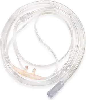 50pk 7Ft Adult Oxygen Nasal Cannula, Salter Style, Trumpet Connector