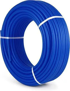 Oxygen Non-Barrier PEX Tubing 300 Ft Blue 3/4 Inch PEX Pipe Radiant Heat Floor EVOH Pex-B Heat Durable Plumbing Flexible for Residential Commercial Heating Plumbing