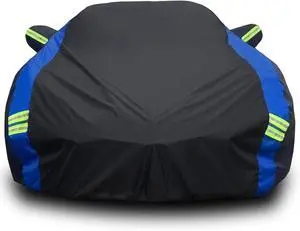 for Chevrolet Corvette C4/C5/C6/C7 Car Cover Waterproof All Weather for Automobiles, Outdoor Full Exterior Covers Fit 1984-2019 Corvette C4/C5/C6/C7 with Windproof Strap and Driver Door Zipper