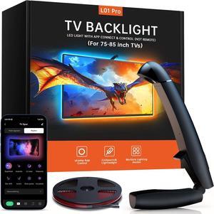 TV Lights That Change with TV, 18ft Cuttable TV LED Backlight for 75-85 Inch Screen and PC Monitor, TV Backlight with Sensor, Smart App Control, Game & Music Sync Color Changing Lights