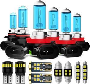 Headlight Bulbs Interior Light Kit Fit For Honda Pilot 2009-2015, High Low Beam Fog Light Bulb Combo + Interior Bulbs Package + License Plate Lights, Pack of 23