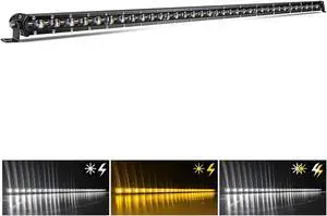 Led Light Bar Single 38 inch Slim Single Row Lightbar Driving Combo Beam Off Road Fog Work Lights for Truck, Car, Cabin, Boat, ATV, UTV