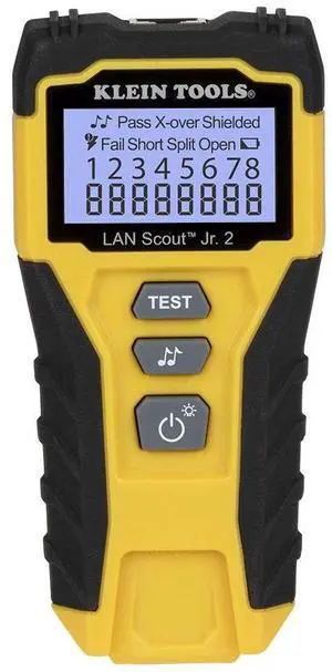 VDV526-200 Cable Tester, LAN Scout Jr. 2 Ethernet Cable Tester for CAT 5e, CAT 6/6A Cables with RJ45 Connections