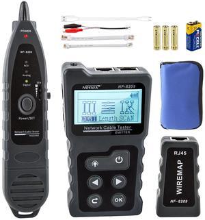 Advanced Network Cable Tester With PoE& NCV & Lamp For CAT5e/CAT6/CAT6a, Multifunction Wire Tracker Cable Tester For Tracker Underground Telephone Line Finder Home Repair