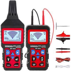 NF-826 Underground Cable Tester Wire Locator Tracker Detector, Wall and Underground Pipeline Wire Detector, Test Short Circuit Breaker of Wall and Underground Cables
