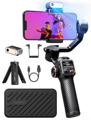 iSteady M6 Kit Gimbal Stabilizer for Smartphone, 3-Axis Phone Gimbal with AI Tracking, Magnetic Fill Light, 18H Long Lasting Battery Stabilizer for iPhone & Android, Ideal for Video Recording