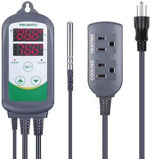 WiFi ITC-308 Digital Temperature Controller Thermostat Remote Monitoring Controlling Home Brewing Fermentation Breeding Incubation Greenhouse