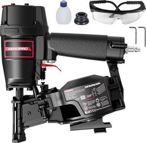 CN45N Professional Roofing Nailer, 15 Degree Roofing Nail Gun, Pistolas de Roofing, Heavy-Duty Pneumatic Power Nailers in Roofing tools, Pneumatic Roofing Nailer for Asphalt Roofing Shingles