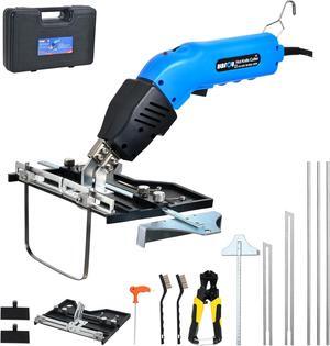 Electric Hot Knife Kit for Grooving/Sculpting/Cutting (5 Blades) Air Cooled 200W 110-120V Pro Slotter Foam Cutting Tool Styrofoam Cutter for XPS, EPP, EPS, EVA, EPE, KT Board, Sponge