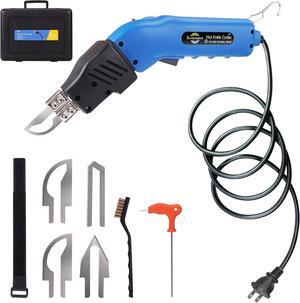 Foam Cutter Electric 80W Hot Knife Styrofoam Cutter Foam Cutting Tool Air Cooled Hot Knife Foam Cutter 110-120V for EPS, XPS, KT Board, Sponge,Canvas, Synthetic fabric, Cloth, Rope, Cord