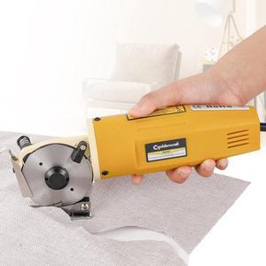 Electric Rotary Fabric Cutter, Multi-layer Electric Fabric Scissors with 1"Cutting Thickness, for Cloth Fabric Leather and Carpet, Comes with Replacement Blades, Sharpening Stones 110V