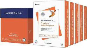 Printer Paper, Premium Multipurpose Paper 24 lb, 8.5 x 11 - 5 Ream (2,500 Sheets) - 97 Bright, Made in the USA, 105810C