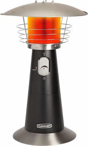 COH-500 Portable Tabletop Patio, 11,000 BTU Outdoor Propane Heater with Safety Tilt Switch and Burner Screen Guard, 100 sq. Foot Heat Range, Black