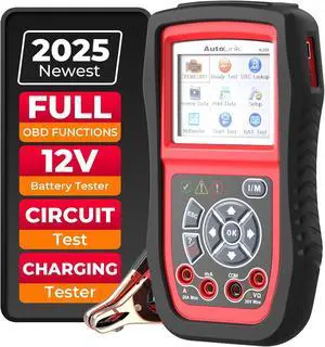 AL539B OBD2 Scanner, 3-in-1 Code Reader Battery Tester Avometer for 12 Volts Batteries, Full OBDII Diagnosis and Circuit Starting & Charging Systems Test