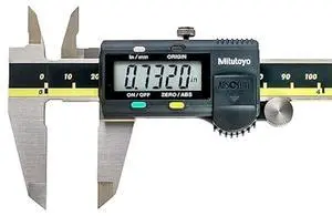 500-197-30 Electronic Digital Caliper AOS Absolute Scale Digital Caliper, 0 to 8"/0 to 200mm Measuring Range, 0.0005"/0.01mm Resolution