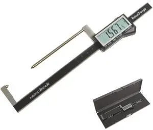 Brake Rotor Gauge Wheels On Large Digital Electronic Display Caliper