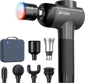 X6 Pro Max Massage Gun with Heat-Cold and Metal Head Therapy, FSA/HSA Eligible, Percussion Deep Tissue Massager Gun for Athletes, Electric Muscle Massage Gun with 6 Replacements