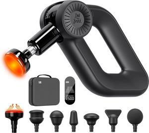 D6 Pro Plus Massage Gun with Heat, Deep Tissue Percussion with 16mm Amplitude, Professional Muscle Massager Gun for Athletes, Quiet Electric Handheld Massager, FSA and HSA Eligible