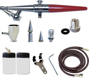 Paasche Airbrush H-Set Single Action Siphon Feed Airbrush Set , Red