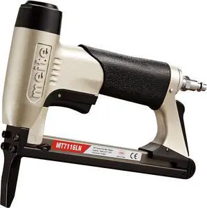 MT7116LN Pneumatic Upholstery Stapler 22 Gauge 71 Series 3/8" Crown 1/4" to 5/8" Length Long Nose Stapler Industrial Fine Wire Stapler