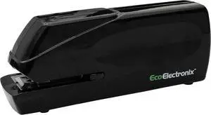 Portable Automatic Electric Stapler - 30 Sheet Capacity, Quiet Operation, Jam-Free and Easy Reload - AC Adapter/Battery Powered, (Black)