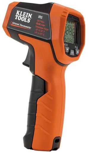 IR5 Dual Laser 12:1 Infrared Thermometer, Digital Thermometer Gun with Backlit Display, Dual Laser Targeting and Auto Scan, Wide Temperature Range