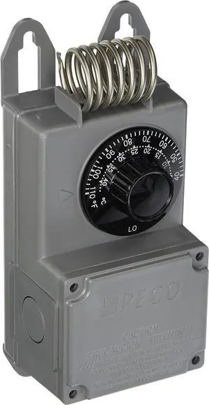 TF115-001 NEMA 4X Line Voltage Thermostat, Gray