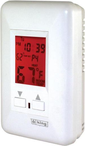 ESP120-R MAX22 7-Day Programmable Electronic Line Voltage Thermostat, 3-Wire, 120V, 22A, 120-Volt