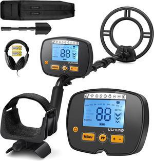 Upgraded Metal Detector for Adults-Professional Higher Accuracy 9 Gold Detector with LCD Display, Advanced DSP Chip with 12'' Detection Depth