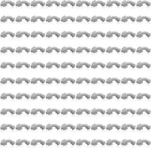 Liquid Tight Connector Flexible Non Metallic Electrical Conduit Connector Fitting 90 Degree Electrical PVC Conduit Fittings for Home Kitchen Bathroom Tube Tool Supplies (100 Pieces, 1/2 Inch)