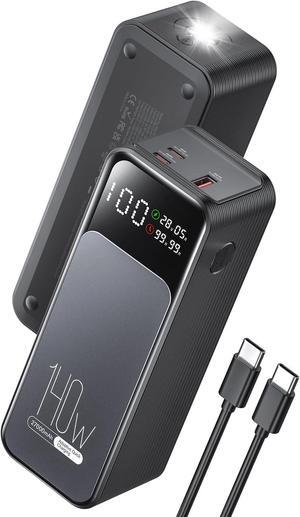 Power Bank, 27000mAh 140W USB C Laptop Portable Charger, PD QC Fast Charger 3-Output External Battery Pack for Laptop MacBook  XPS iPad Tablet Steam Deck iPhone 16 15 14 Pro Samsung etc