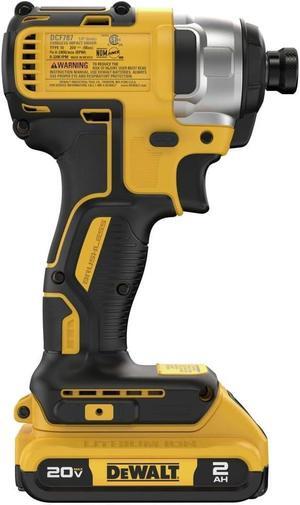 20V MAX Impact Driver, 1/4 Inch, Battery and Charger Included (DCF787D1)