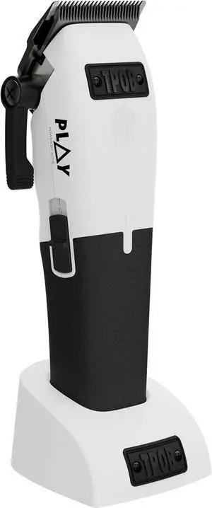 Play ber Hair Clippers for Men 7500 RPM with Rubber Grips (White)