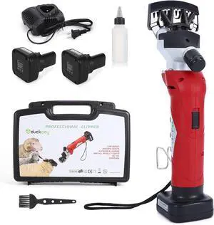Cordless Sheep Shears Clippers, Recharable Animal Pet Hair Clipper Groomer Shears 380W 18V for Animal, Goats, Cattle, Farm Livestock Pet, Hair Shaving