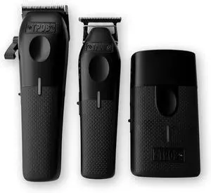 Play ber Hair Clippers for Men 7500 RPM with Rubber Grips (Blackout 3 Set)