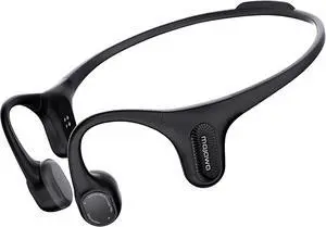 Aerra Bone Conduction Sport Headphones, IP67 Waterproof Workout Earphones, Open-Ear, Wireless Bluetooth with Mic, Secure and Comable for Running and Cycling, Black