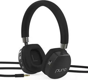 PuroQuiet Plus Volume Limited On-Ear Active Noise Cancelling Bluetooth Headphones Lightweight Headphones for Kids with Built-in MicrophoneSafer Sound Studio-Grade Quality (Black)